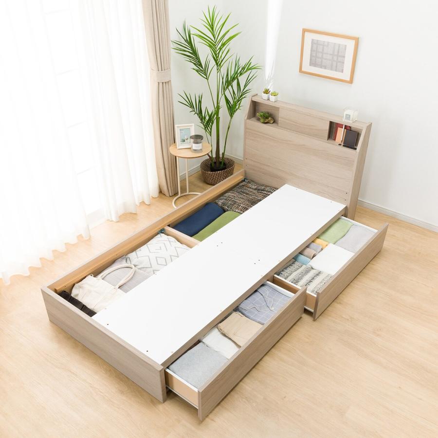 ニトリ（NITORI） ベッド シングルベッドフレーム(アザン3 浅型/GY