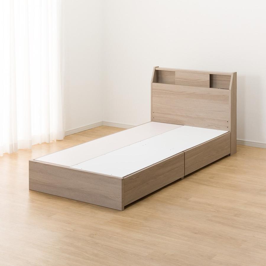 ニトリ（NITORI） ベッド シングルベッドフレーム(アザン3 浅型/GY