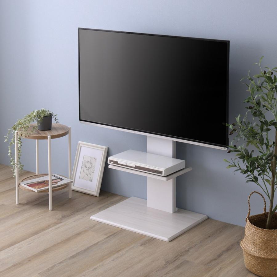 ニトリ（NITORI） 壁寄せTVスタンド(トエルL N WH) ニトリ期間限定：4