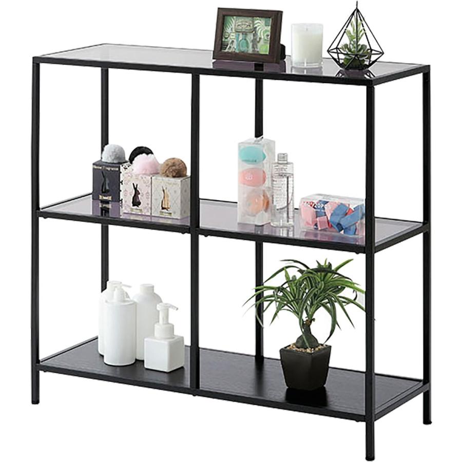 ニトリ（NITORI） ガラスシェルフ(GL001 7985 BK) : ニトリ Yahoo!店