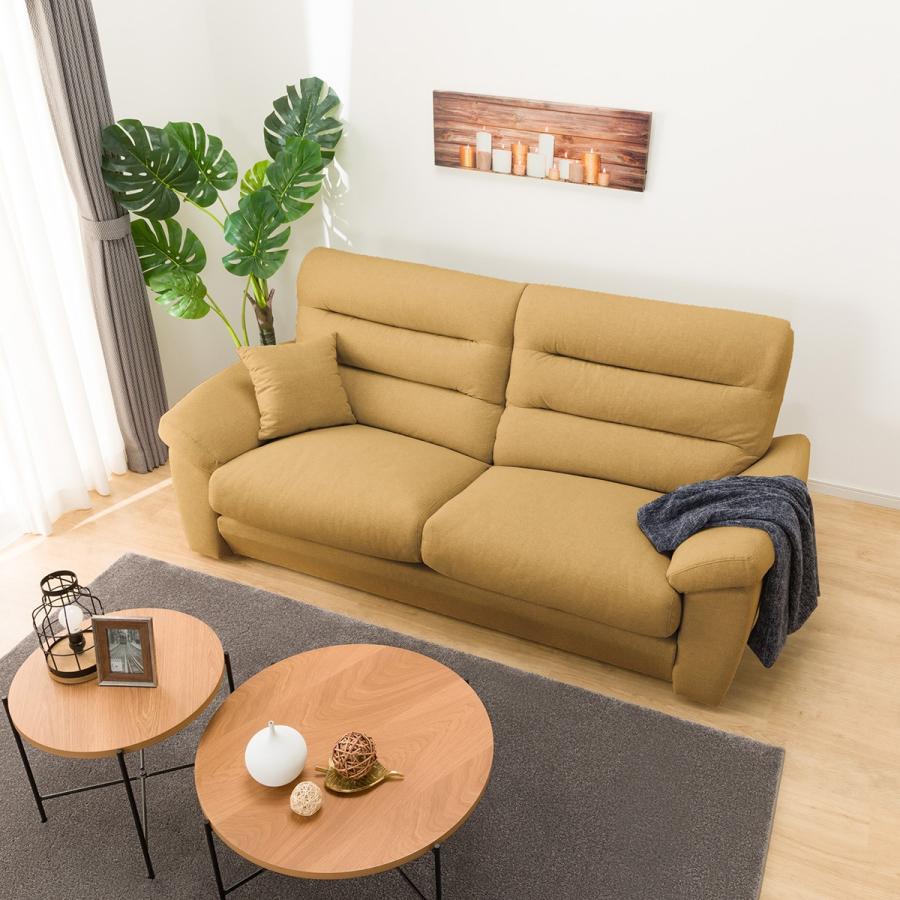 ニトリ（NITORI） 3人掛け布張りソファ(Nポケット BS12 H-LO Nシールド