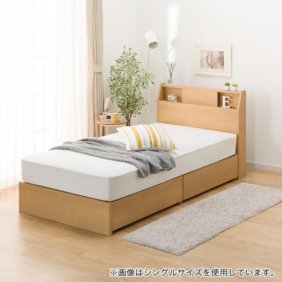 ニトリ（NITORI） ベッド セミダブルベッドフレーム(アザン3 浅型/LBR