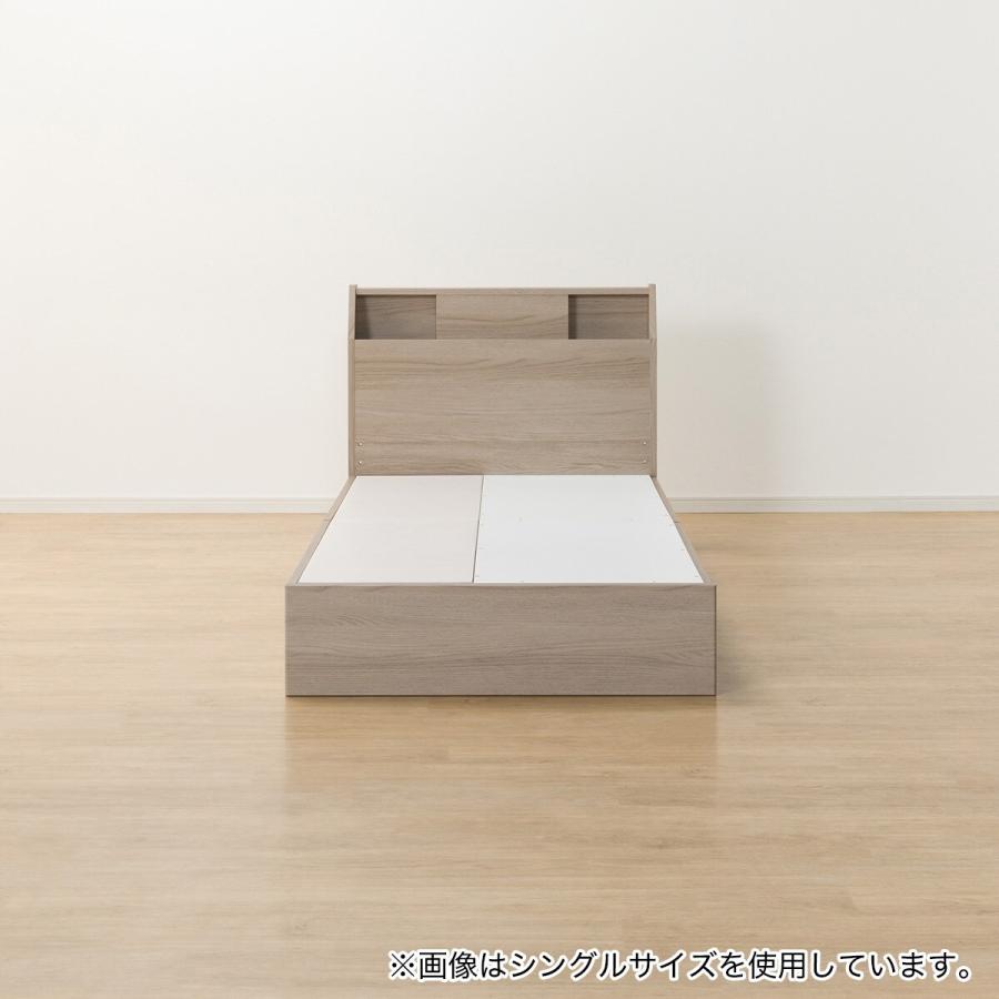 ニトリ（NITORI） ベッド セミダブルベッドフレーム(アザン3 浅型/GY