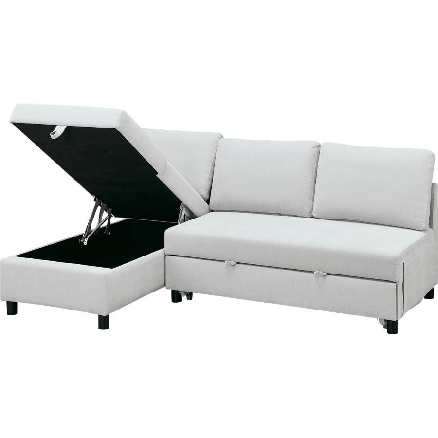 ニトリ（NITORI） 収納付きカウチソファベッド(ノアーク3 右カウチ 撥