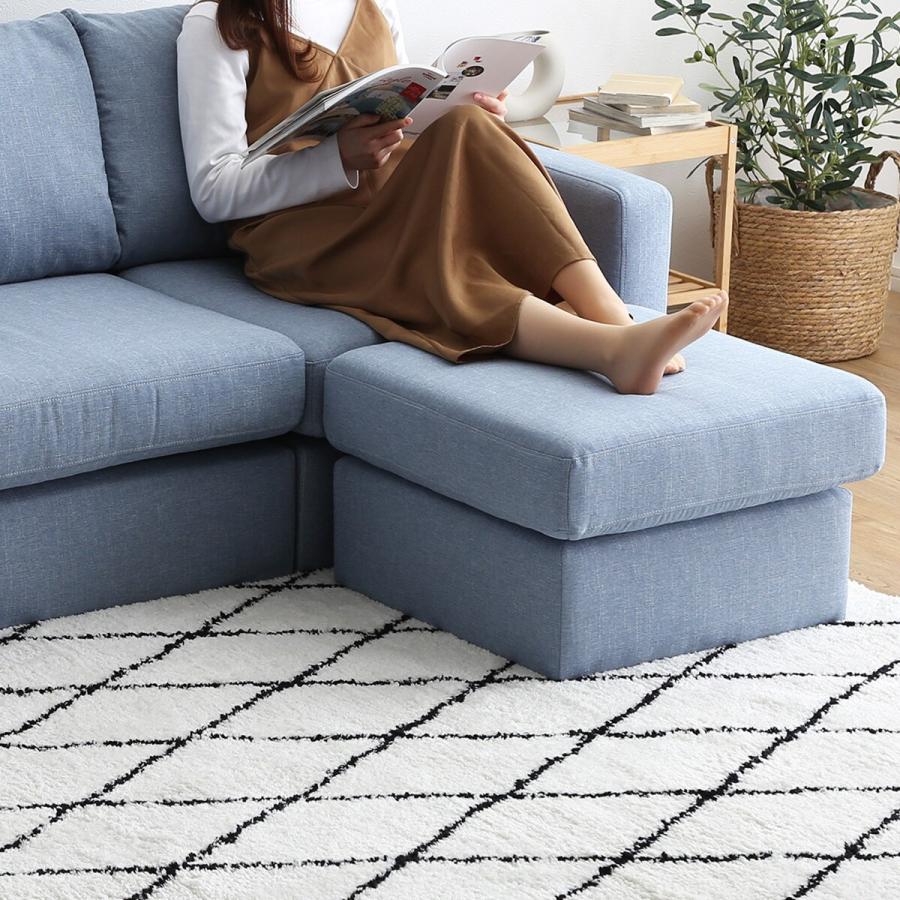 ニトリ（NITORI） カウチソファ (HT 3P LBL) ソファー ソファ 3人掛け