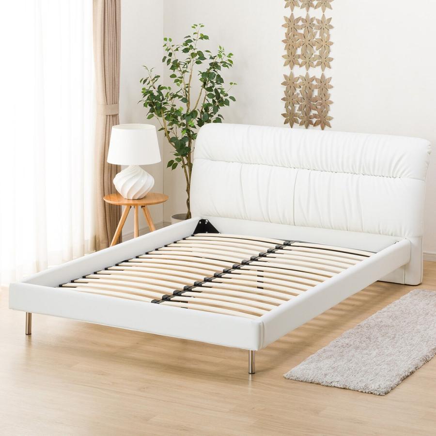 ニトリ（NITORI） ベッド ダブル ベッドフレーム(サラス/WH) : ニトリ