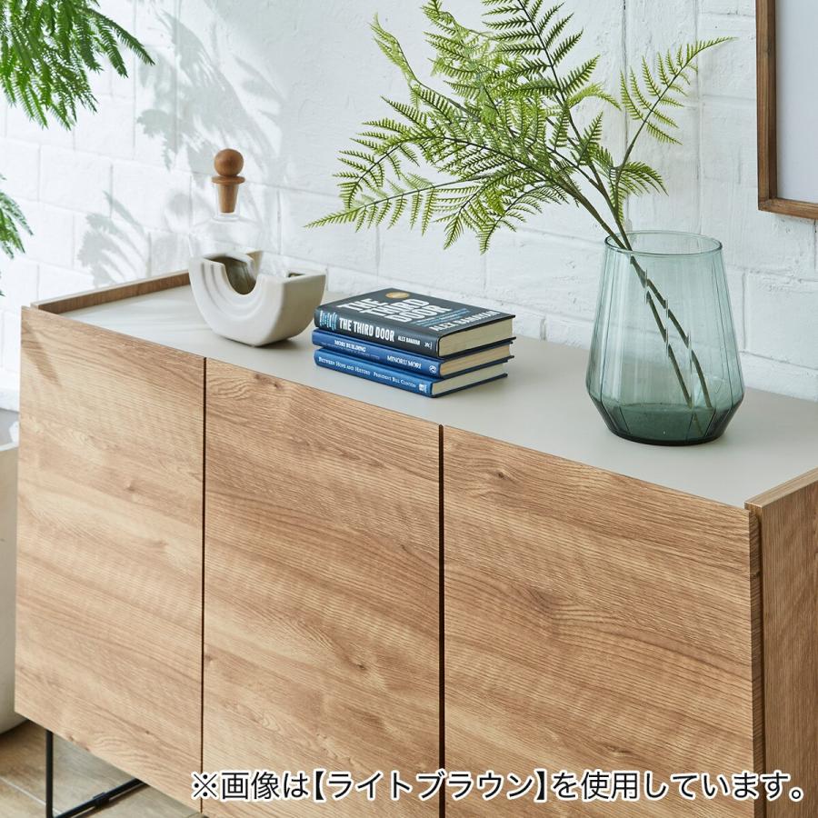 ニトリ（NITORI） サイドボード(MM05 120 MBR) キャビネット ミドル