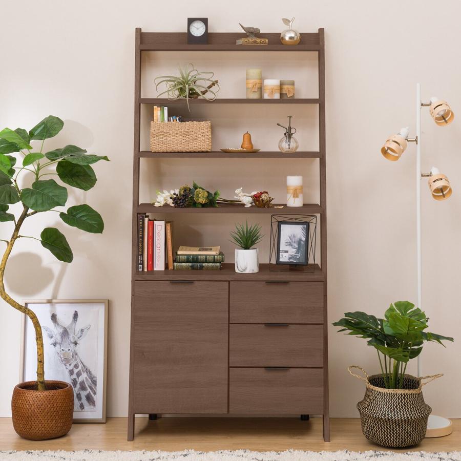 ニトリ（NITORI） サイドボードラック(エトナ80SB MBR) リビング収納