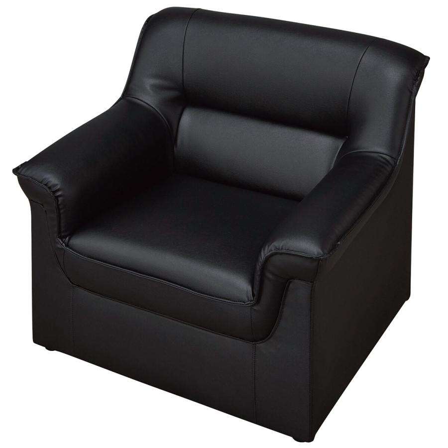 ニトリ（NITORI） 1人用合皮ソファ(MS-101 BK) : ニトリ Yahoo!店