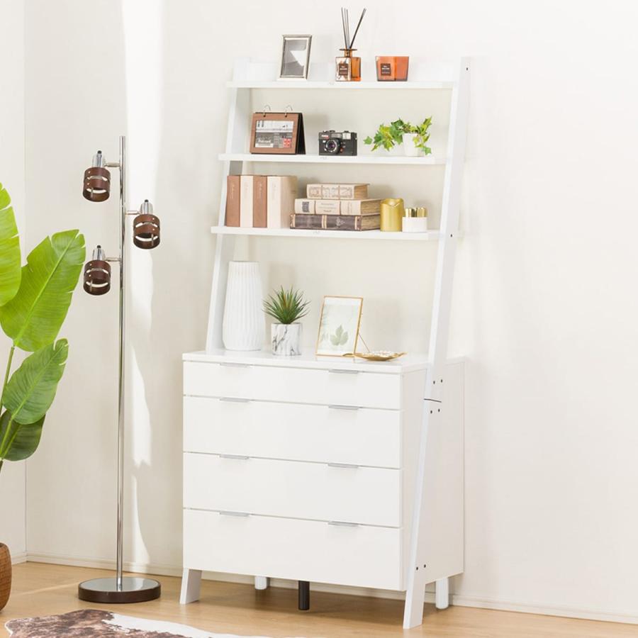 ニトリ（NITORI） チェストラック(エトナ80CR WH/SI) リビング収納