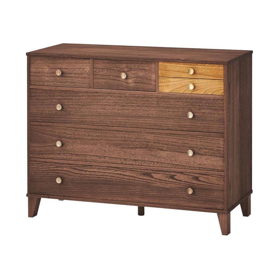 ニトリ（NITORI） 脚付き桐オイルチェスト4段 BR タンス たんす