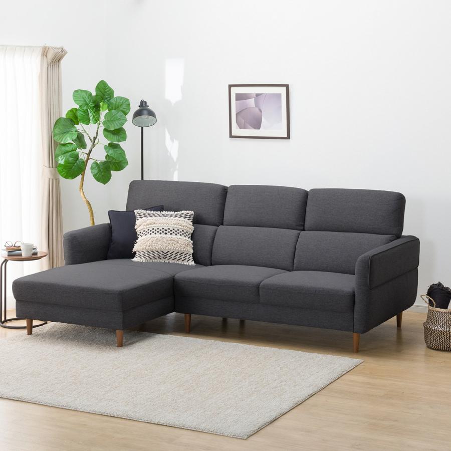 ニトリ（NITORI） ソファー ソファ 布張りカウチソファ(KK026 RC DGY