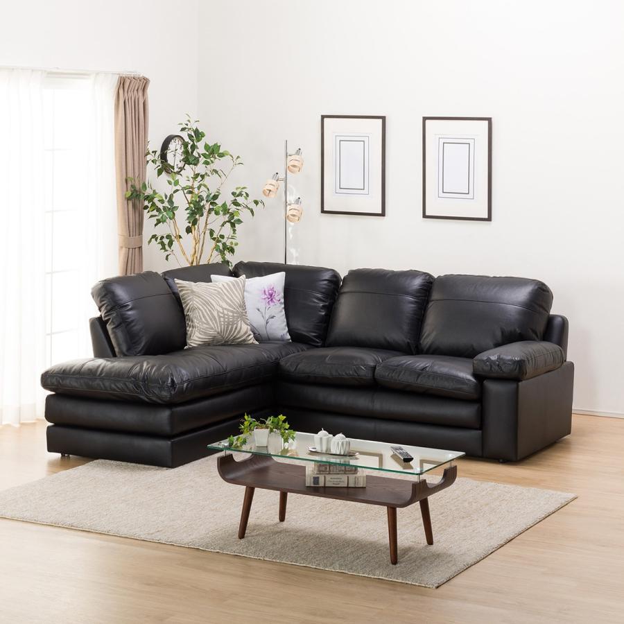 ニトリ（NITORI） ソファー ソファ コーナーソファ(Sステイツ BK-R