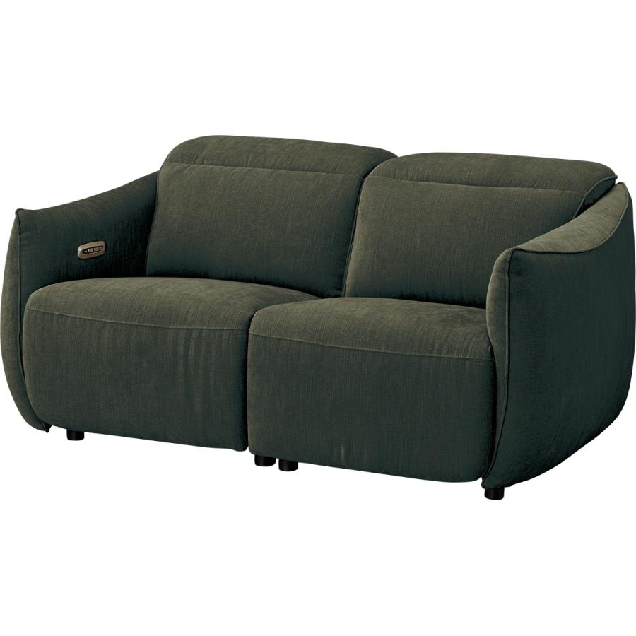 ニトリ（NITORI） 2人掛け電動布張りリクライニングソファ(LE09 2M YGR