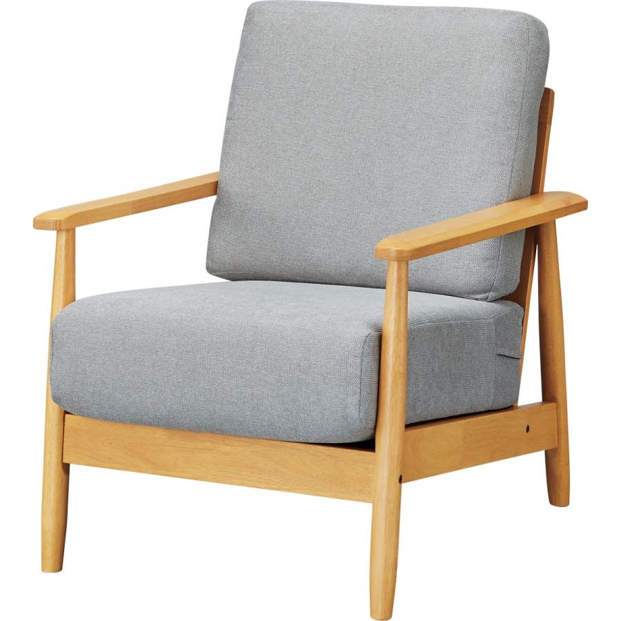 ニトリ（NITORI） ソファー ソファ 1人掛け 布張りソファ (IG01 GY/LBR