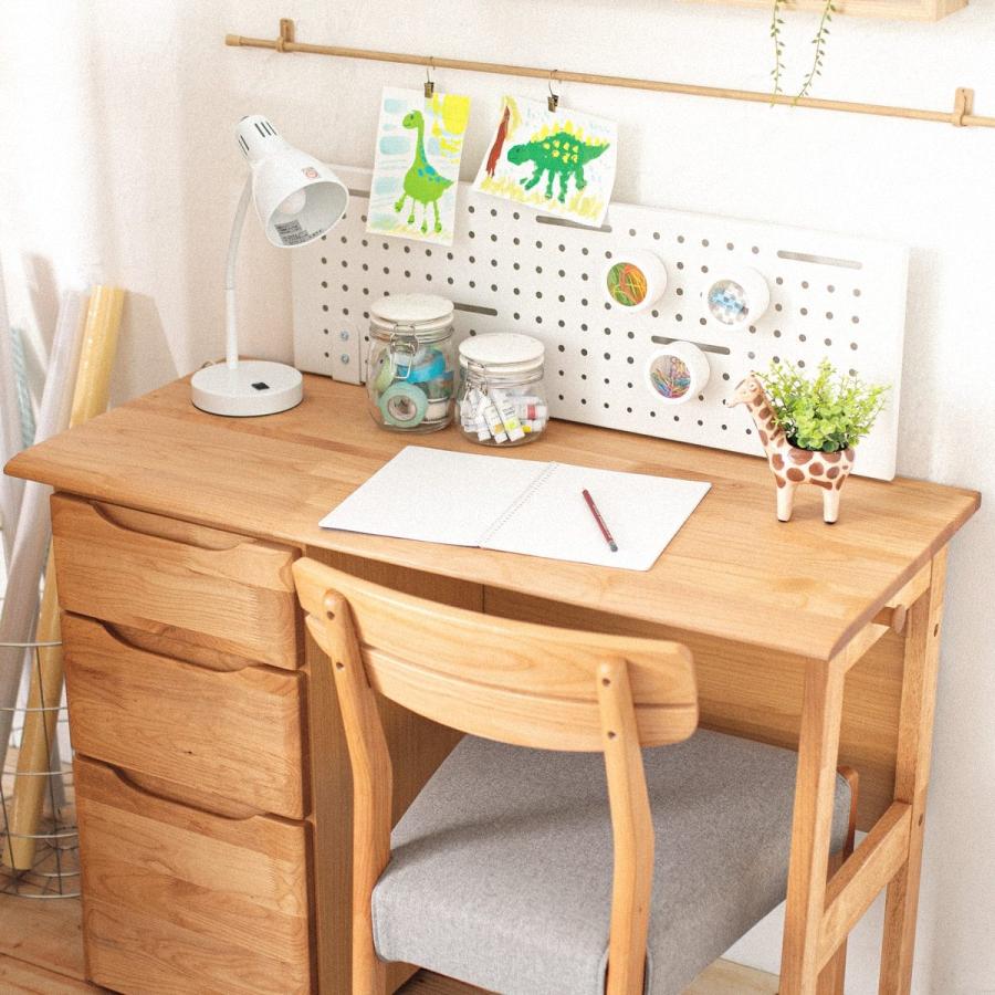 ニトリ（NITORI） 幅100cm スリムデスク(アルナス LBR) パソコンデスク