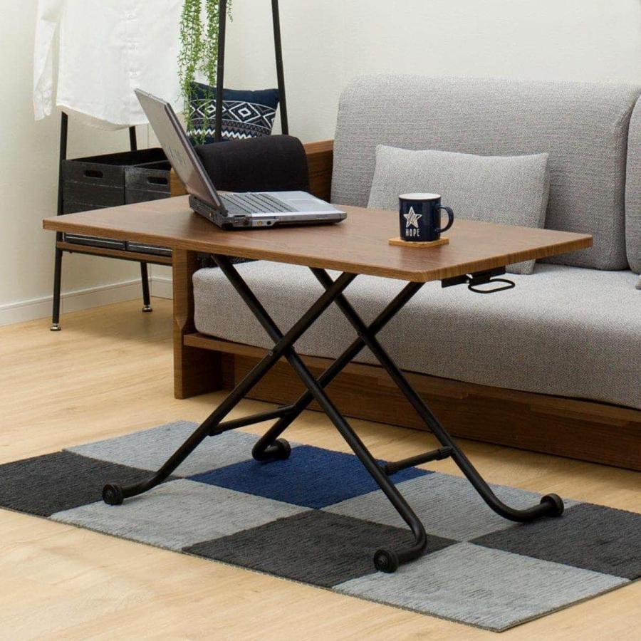 ニトリ（NITORI） 昇降センターテーブル(ライザN MBR/BK) ニトリ期間