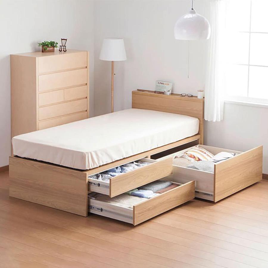 ニトリ（NITORI） ベッド シングルチェストベッドフレーム (シグナル3