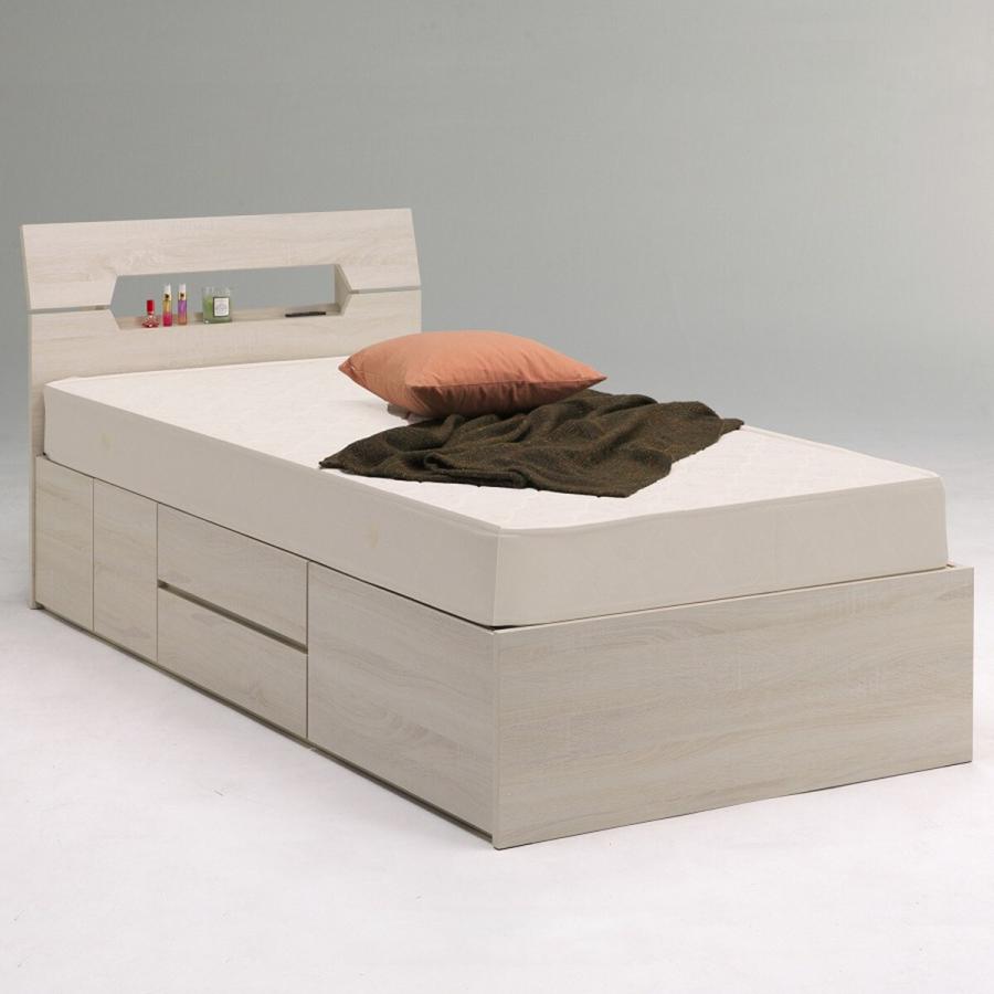 ニトリ（NITORI） 引き出し収納付き シングルベッドフレーム(KR WW