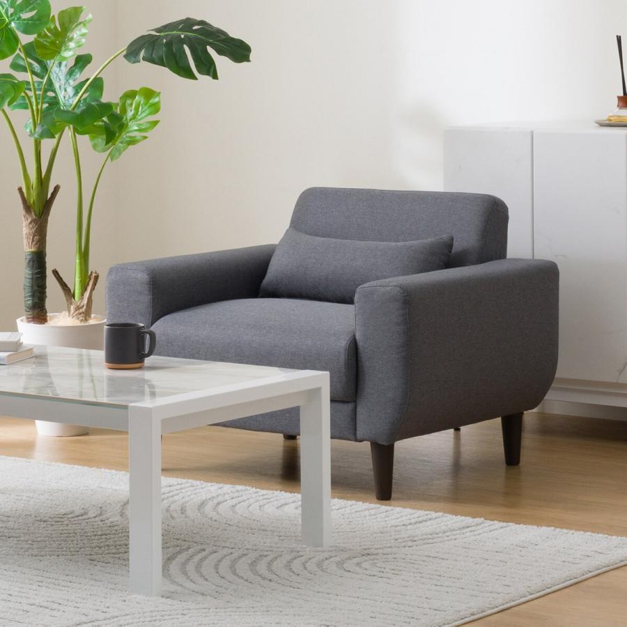 ニトリ（NITORI） ソファー ソファ 1人掛け 布張りソファ (CX01 GY