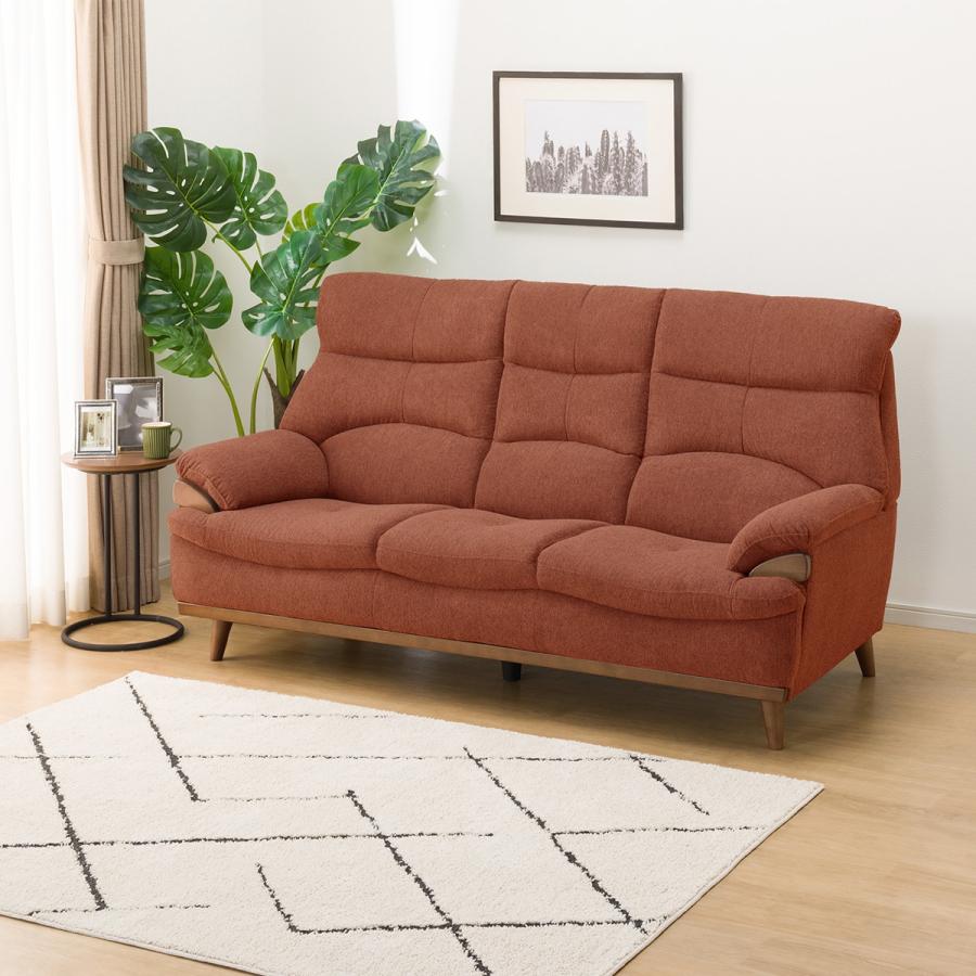 ニトリ（NITORI） 布張り3人掛けソファ(PD02-2 OR) : ニトリ Yahoo!店