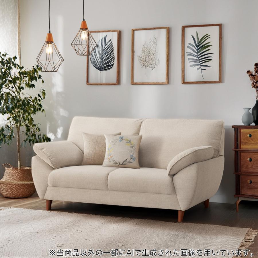 ニトリ（NITORI） 2人掛け布張りソファ(SL02 BE) ニトリ期間限定：4/6