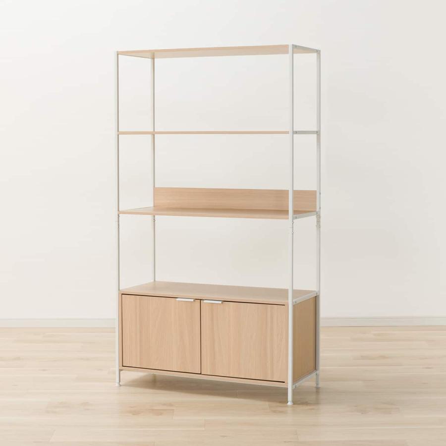 ニトリ（NITORI） フリーシェルフ扉ユニット付き(CW752 1584 NA/WH