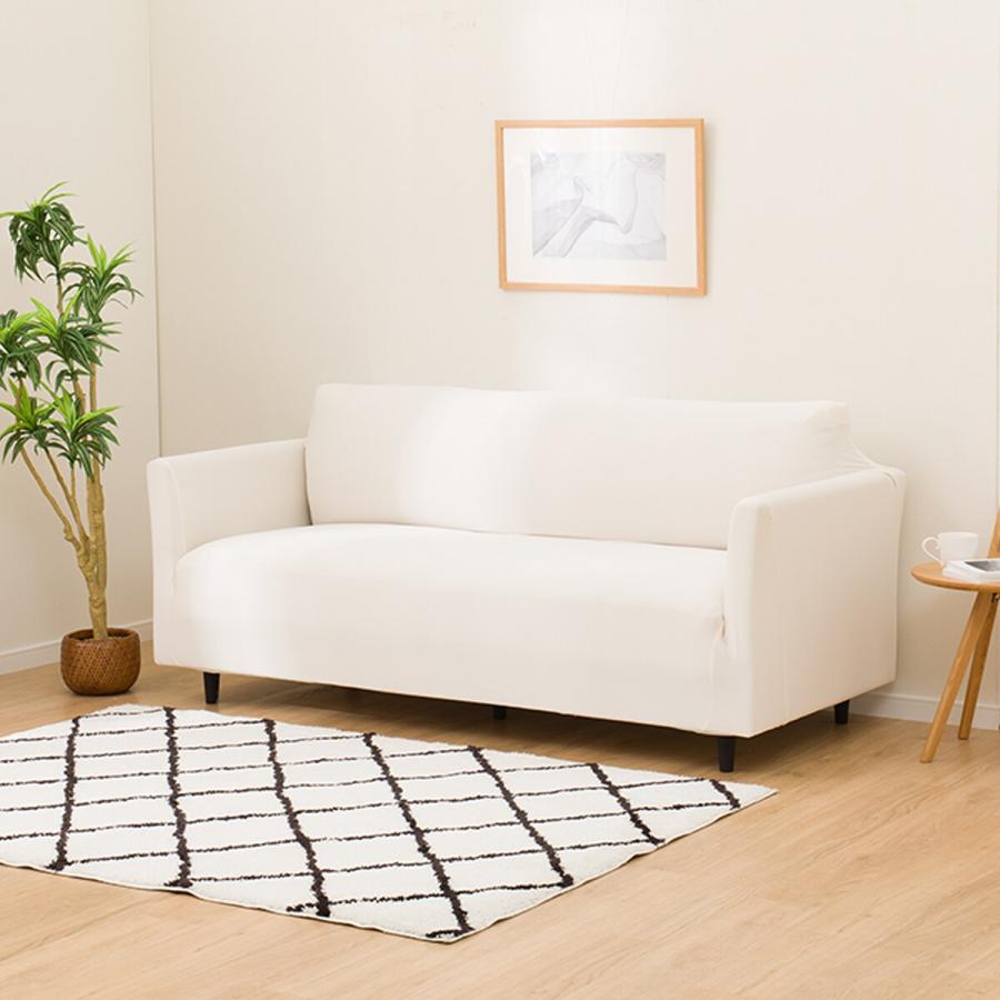 ニトリ（NITORI） 肘付ストレッチソファカバー 2.5〜3人掛け用 Mサイズ