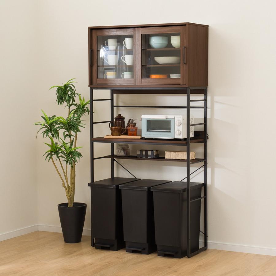 ニトリ（NITORI） ゴミ箱上ラック(IG002 1890 MBR) ニトリ期間限定：4