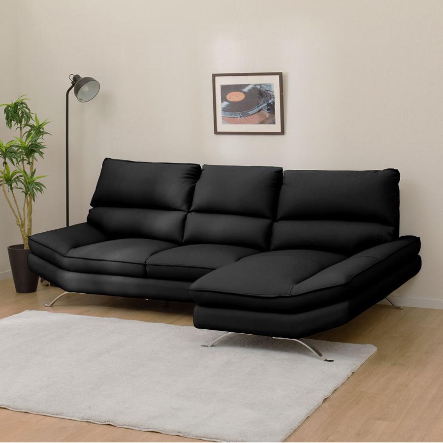 ニトリ（NITORI） カウチソファ(FR03 LC BK) : ニトリ Yahoo!店 - 通販