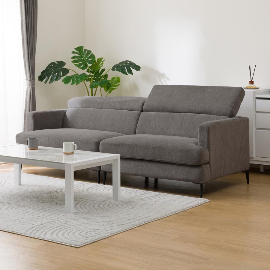 ニトリ（NITORI） 布張り3人掛けワイドソファ(サザーラ DGY) : ニトリ