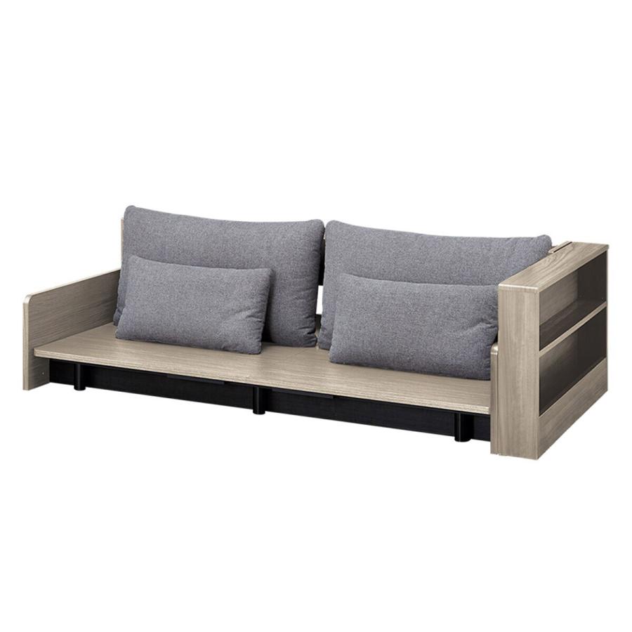 ニトリ（NITORI） 3Way ベッドソファフレーム＋サイドラック付き(B2