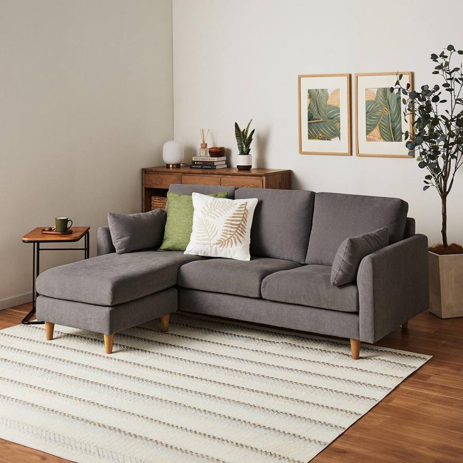 ニトリ（NITORI） 布張りカウチソファ(CS03 SD DGY/LBR) ニトリ期間