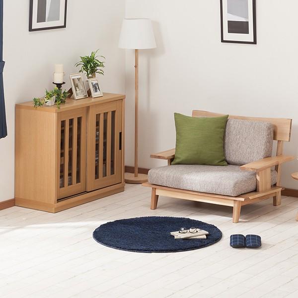 ニトリ（NITORI） サイドボード(アカツキ 90 NA) キャビネット ミドル