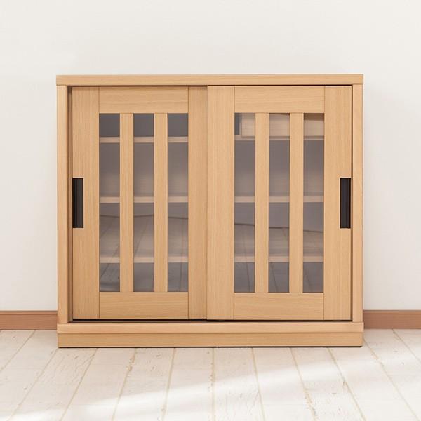 ニトリ（NITORI） サイドボード(アカツキ 90 NA) キャビネット ミドル