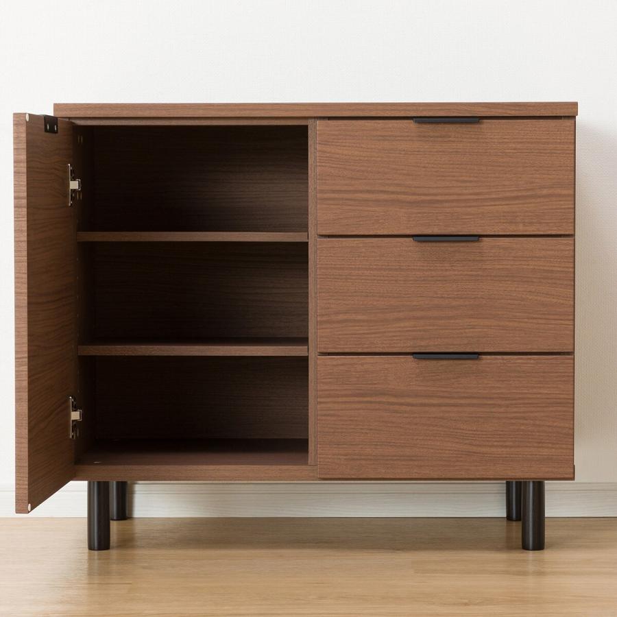 ニトリ（NITORI） サイドボード(エトナ80SB MBR本体) リビング収納