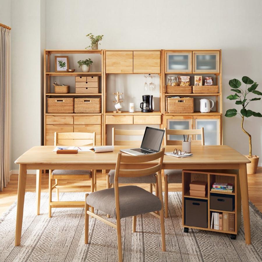 ニトリ（NITORI） キャビネット リビング収納 (アルナスAタイプ 80 LBR