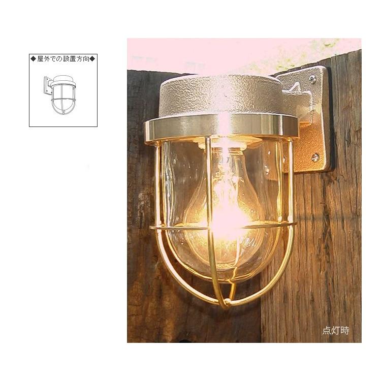 松本船舶 R1-FR-G R1号フランジゴールド LEDランプ付 真鍮 おしゃれ