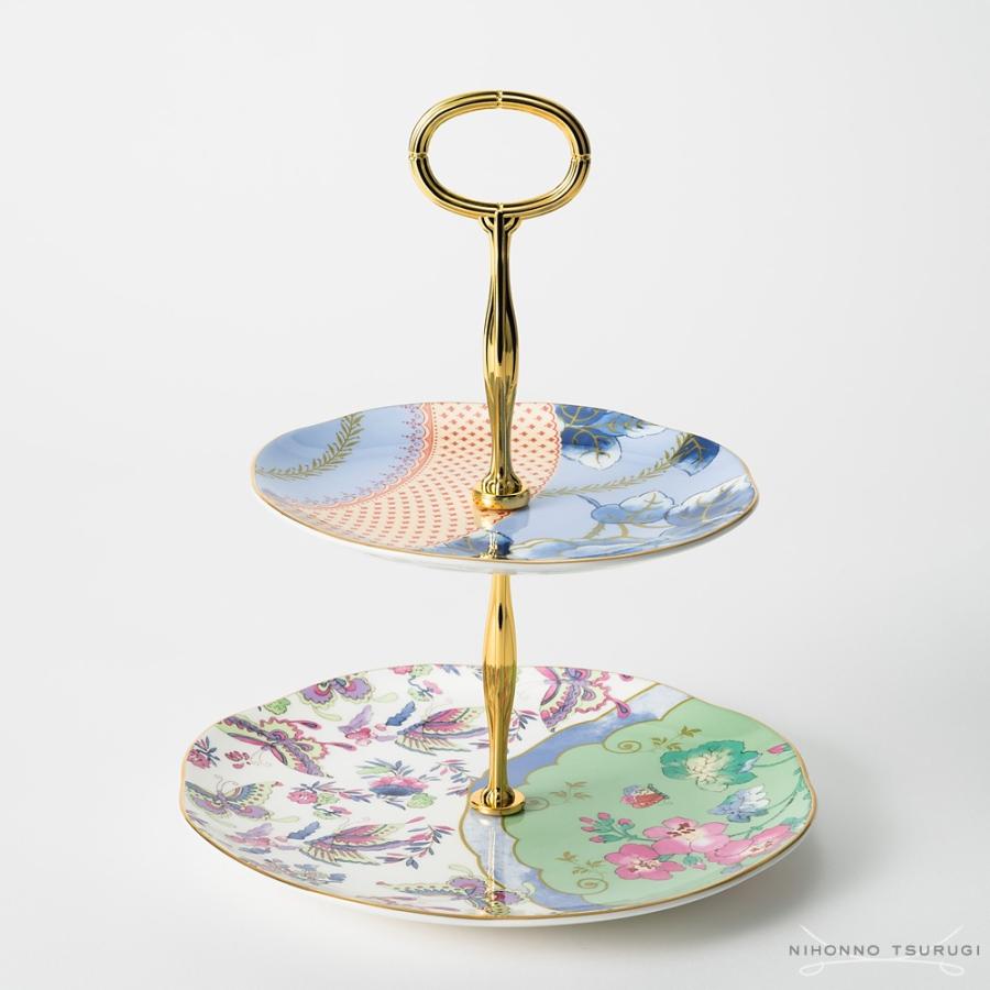 WEDGWOOD（ウェッジウッド） 並行輸入品 バタフライブルーム 2段ケーキ
