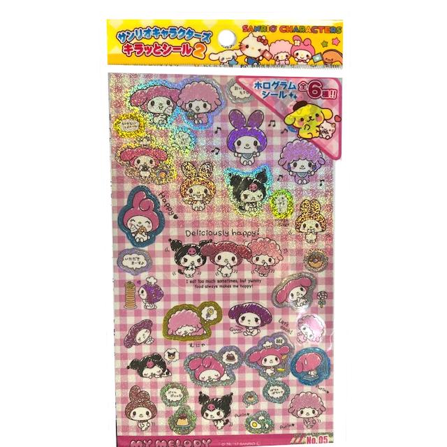 サンリオキャラクターズ キラッとシール No.5 ホログラム マイメロ
