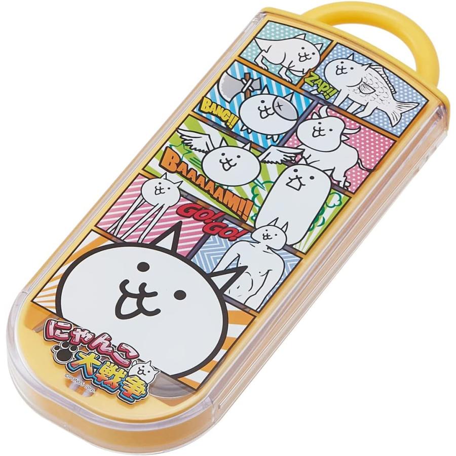 スケーター トリオセット 箸 スプーン フォーク にゃんこ大戦争 23