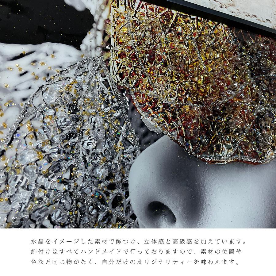 アートパネル 60×80 水晶絵 HC9412 人物 女性 壁掛けパネル 絵