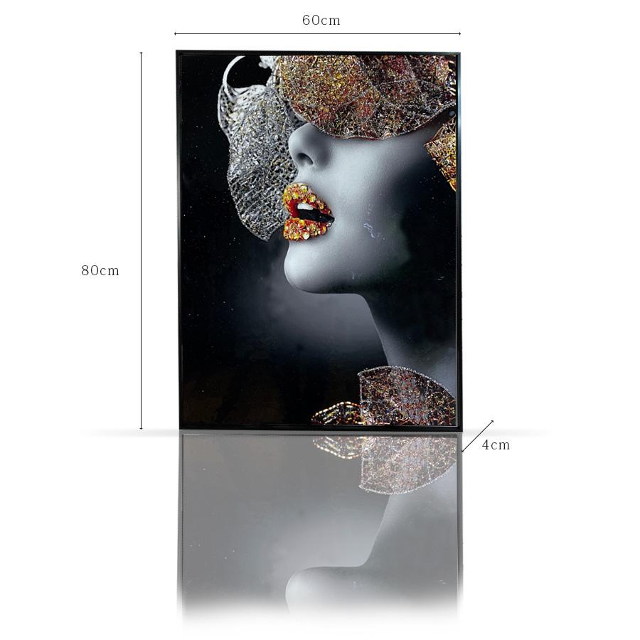 アートパネル 60×80 水晶絵 HC9412 人物 女性 壁掛けパネル 絵