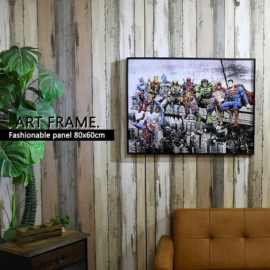 アートパネル 60×80 水晶絵 KH834 ヒーロー アメコミ ポップアート