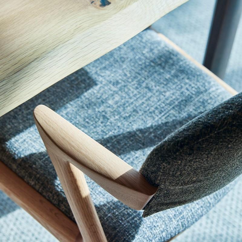 浜本工芸 DA-8200 ダイニングチェア No.8200 アームチェア 肘付椅子