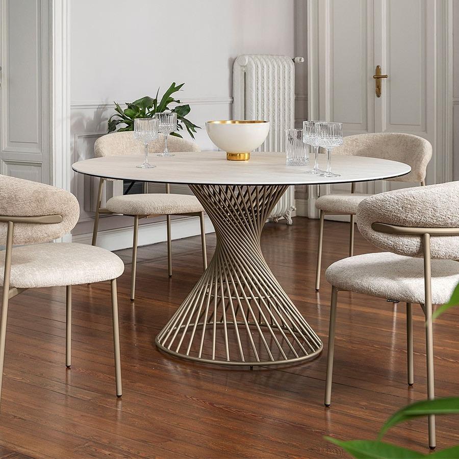 calligaris（カリガリス） VORTEX 円形ダイニングテーブル セラミック