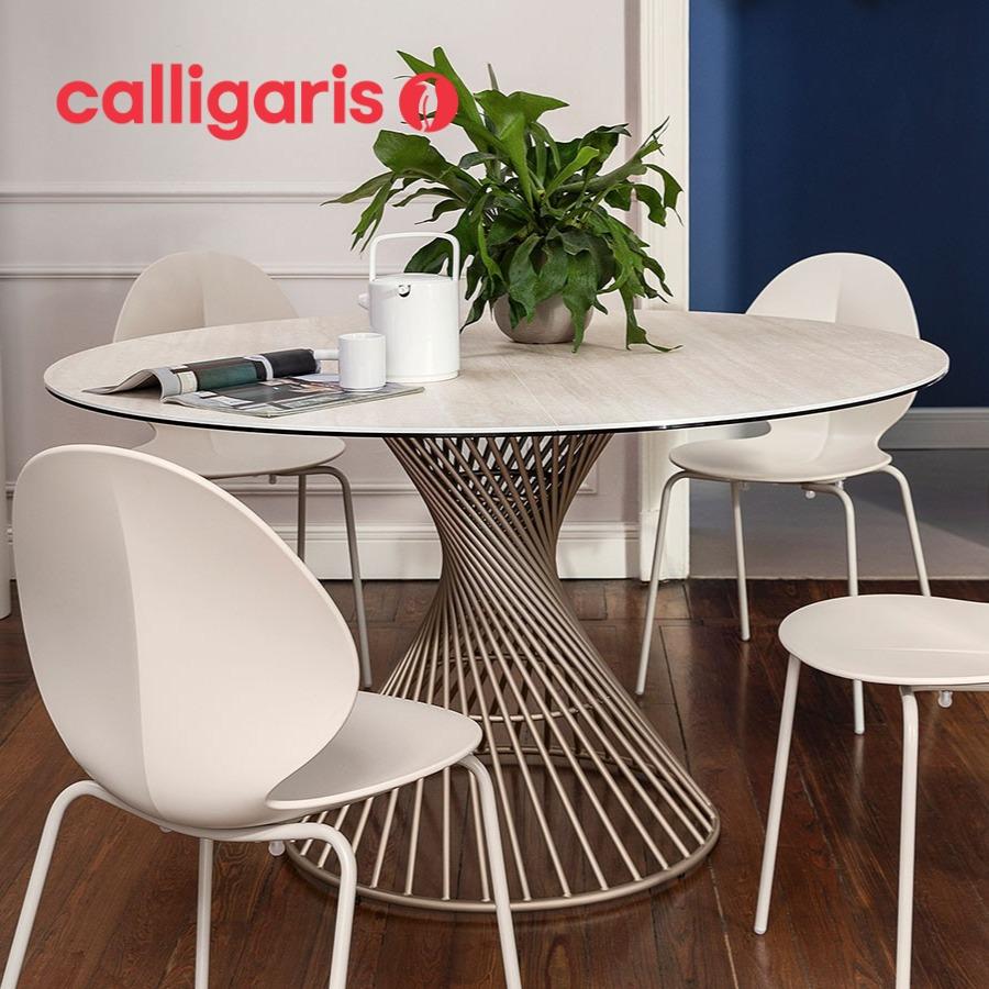 calligaris（カリガリス） VORTEX 円形ダイニングテーブル セラミック
