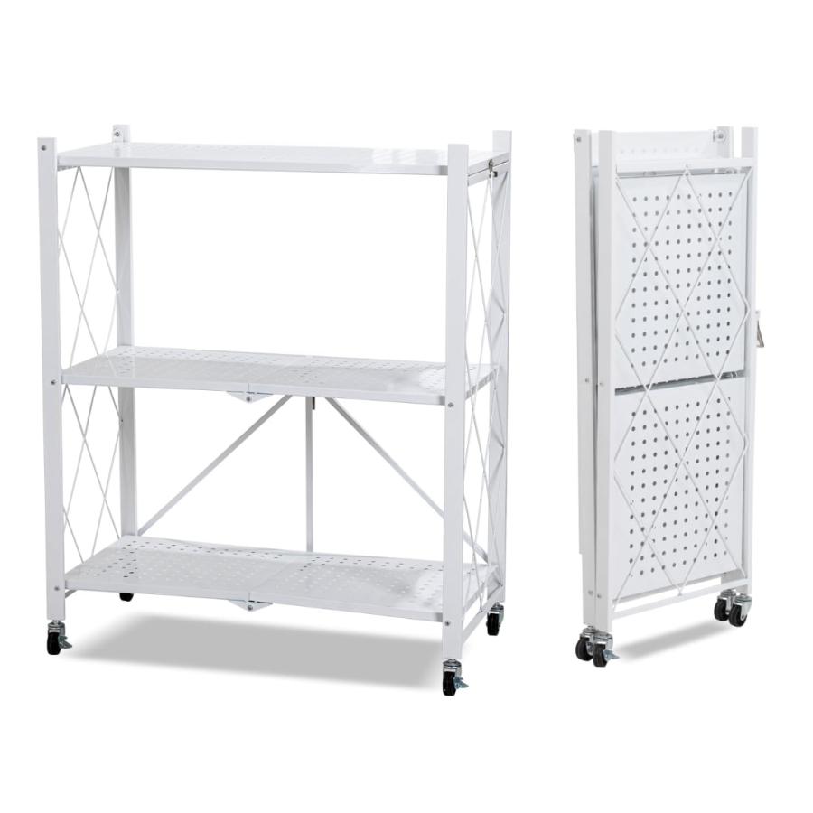 スチールラック 収納ラック メタルラック 折りたたみ式 オープンラック