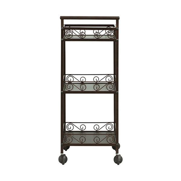 7BEAUTY（7ビューティー） ワゴン キャスター付き アンティーク 3段 全