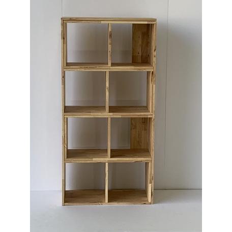 オープンシェルフ 伸縮 天然木 木製 無垢材 棚 本棚 巾752×高さ1526